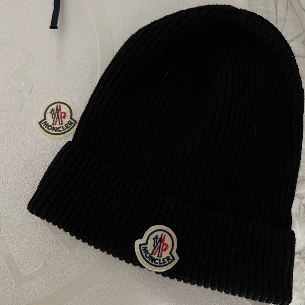 Moncler Black Beanie